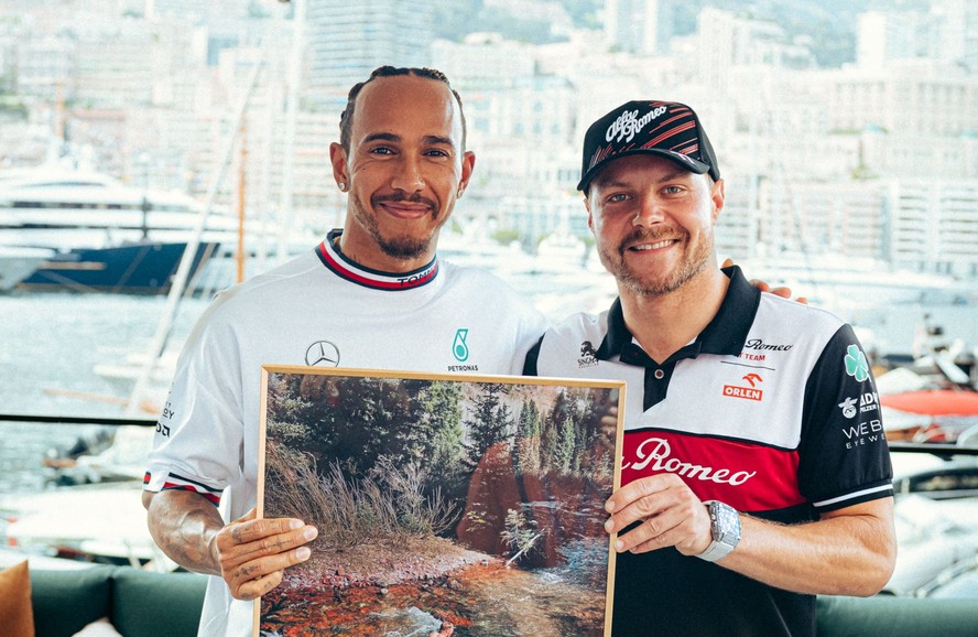 Lewis Hamilton and Valteri Bottas