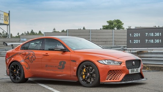 Jaguar XE SV Project 8 é o sedã mais rápido do mundo, mas custa R$ 704 mil sem impostos