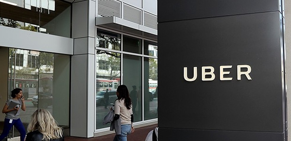 Sede da Uber em São Francisco (EUA) (Foto: JUSTIN SULLIVAN / AFP) — Foto: Auto Esporte