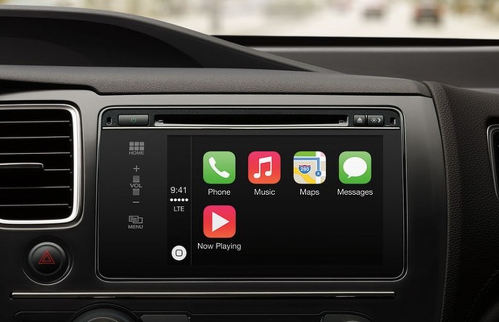 Tecnolgia CarPlay em carro da Honda (Foto: Divulgação) — Foto: Auto Esporte
