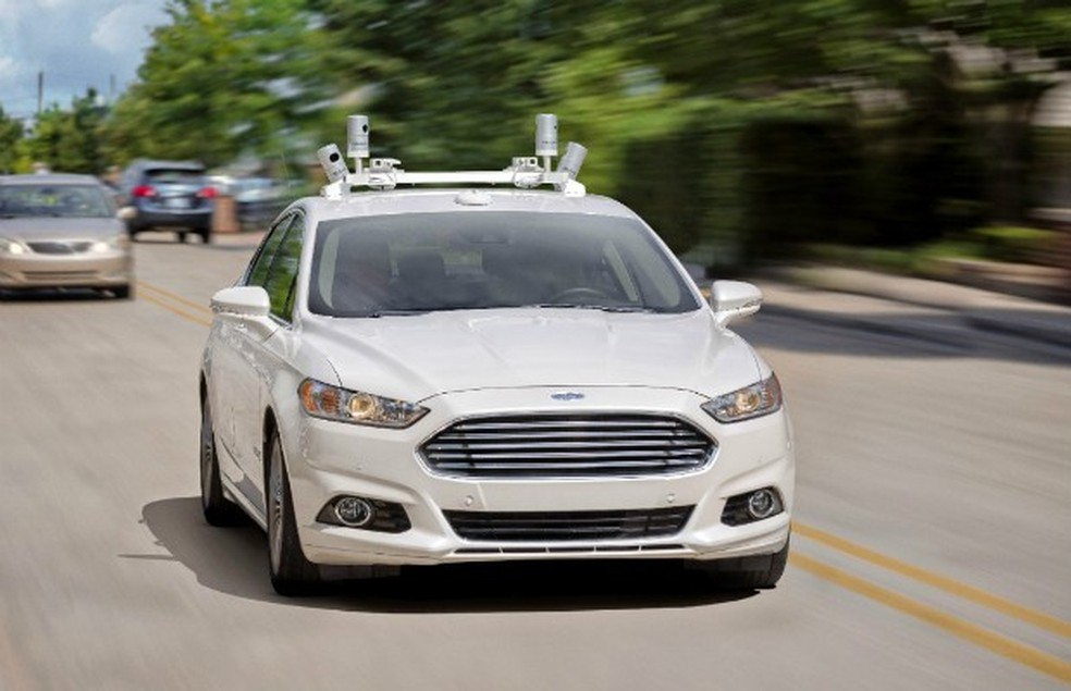 Carro autônomo de teste da Ford (Foto: Divulgação/Ford) — Foto: Auto Esporte