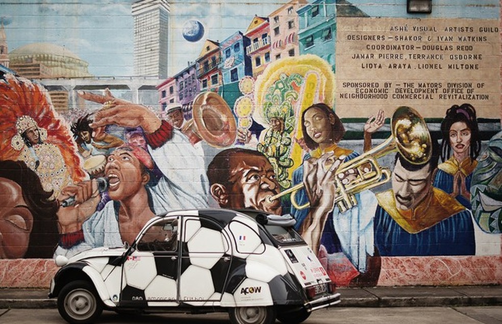 Citroën 2CV do Pan American Futbol Project (Foto: Divulgação) — Foto: Auto Esporte