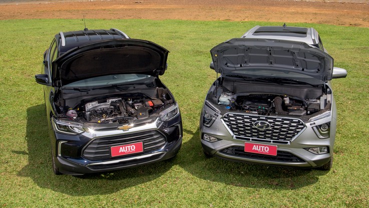 Com 116 cv, motor 1.0 do Tracker não tem injeção direta de combustível; já no Creta, motor 1.0 TGDI de 120 cv substitui o 1.6 aspirado de 130 cv