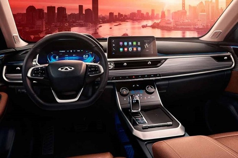 O interior promete ser um dos pontos altos do novo Caoa Chery Tiggo 8 (Foto: Divulgação) — Foto: Auto Esporte