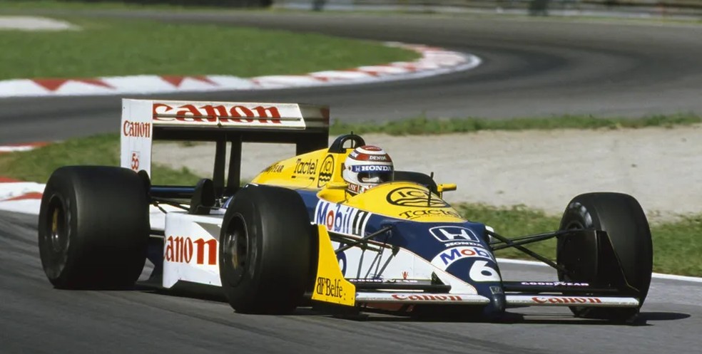 O carro Williams de Nelson Piquet — Foto: Reprodução/F1