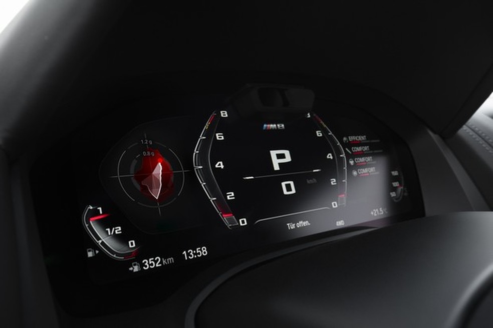 Painel de instrumentos tem tela de 12,3 polegadas (Foto: Divulgação) — Foto: Auto Esporte