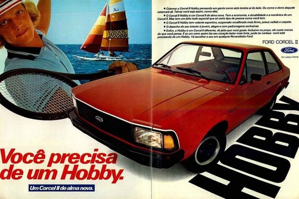 Ford Corcel Hobby antecipou a versão de mesmo nome do Escort (Foto: Divulgação) — Foto: Auto Esporte