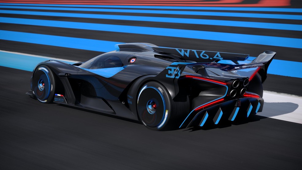 O Bolide usa como base a mecânica do Bugatti Chiron — Foto: Divulgação
