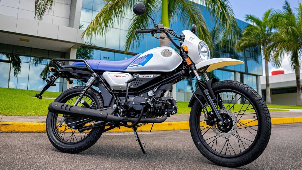 Shineray Worker Cross 150 é equipada com motor de 144 cm³ de 8,5 cv de potência, e é apenas R$ 500 mais cara que a moto mais barata do Brasil — Foto: Divulgação