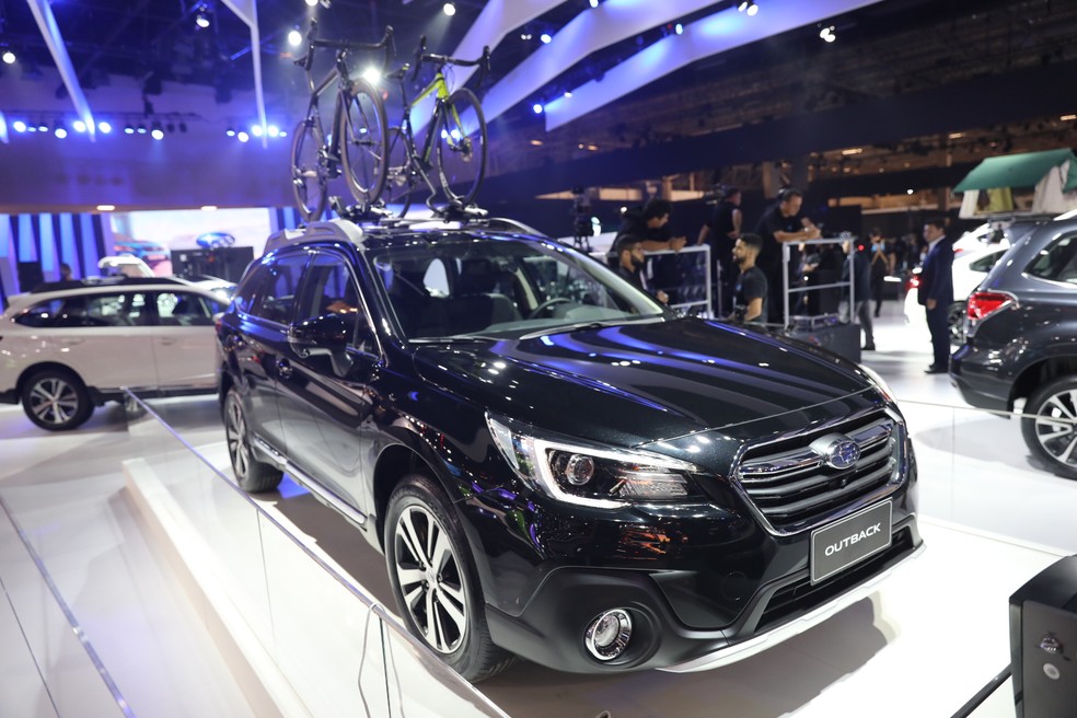 Subaru Outback no Salão do Automóvel — Foto: Fábio Tito/G1