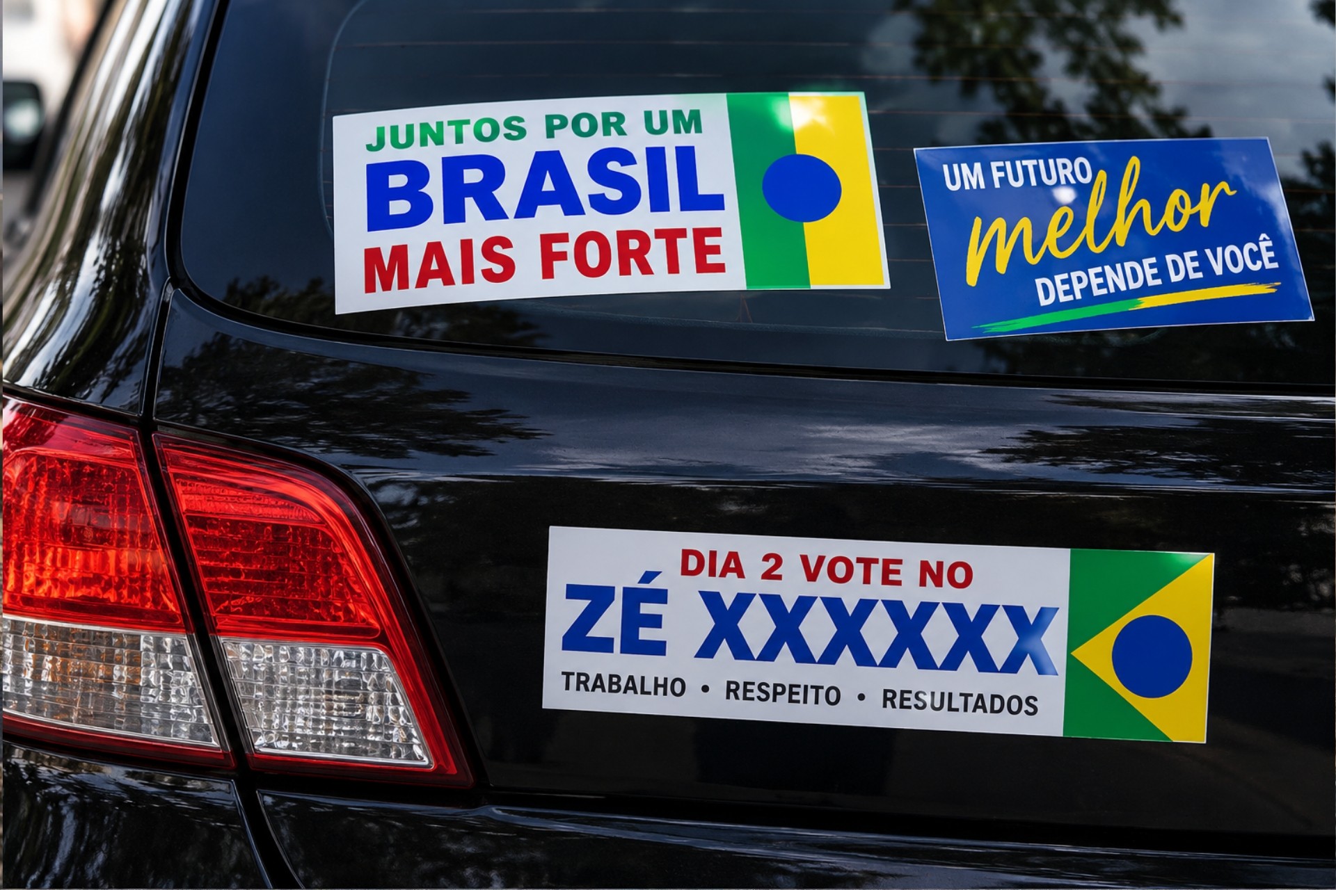 Adesivos eleitorais no carro podem dar multa e perda do seguro? Veja regras