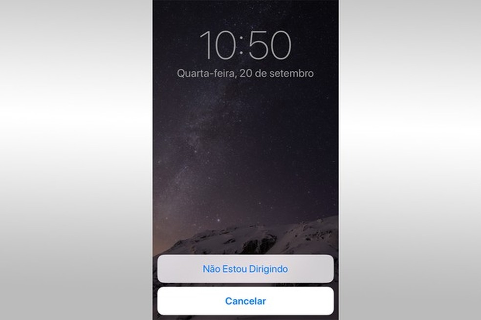 Telas do modo Não Perturbe ao Dirigir do iPhone (Foto: Reprodução) — Foto: Auto Esporte