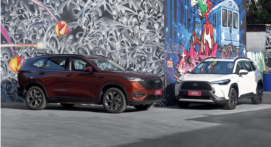 GWM Haval H6 (PHEV) e Toyota Corolla Cross (HEV)