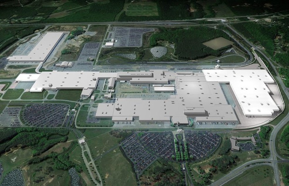 Planta de Tuscaloosa da Mercedes, nos Estados Unidos (Foto: Divulgação) — Foto: Auto Esporte