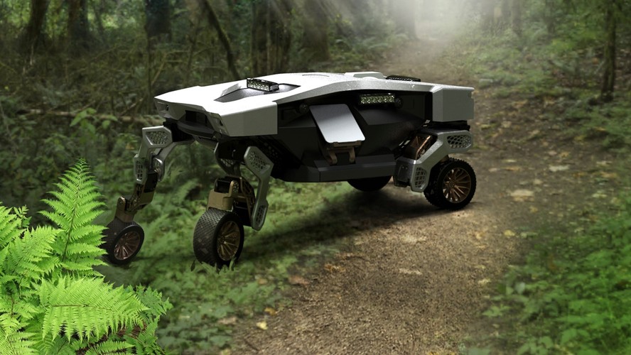Hyundai Tiger conceito quatro pernas floresta