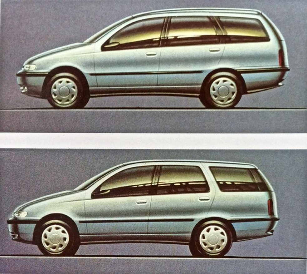Mais duas propostas de design rejeitadas com variações para linha do teto, coluna C e tampa traseira (Foto: MIAU Museu da Imprensa Automotiva) — Foto: Auto Esporte