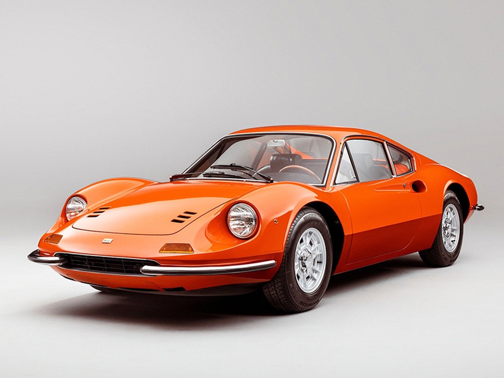 Ferrari Dino tinha motor desenvolvido pela Fiat — Foto: Reprodução