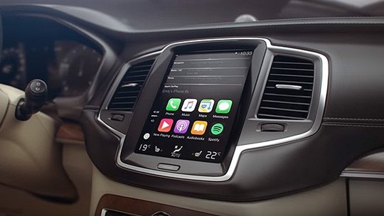 Volvo XC90 ganha compatibilidade com o Apple CarPlay
