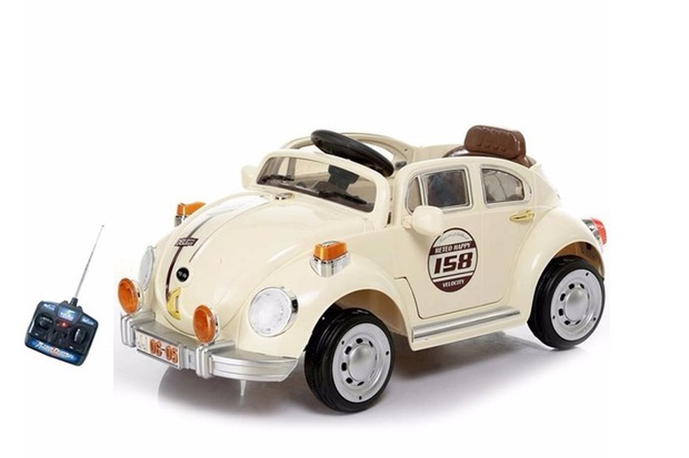 Carrinho elétrico de controle remoto Fusca (Foto: divulgação) — Foto: Auto Esporte
