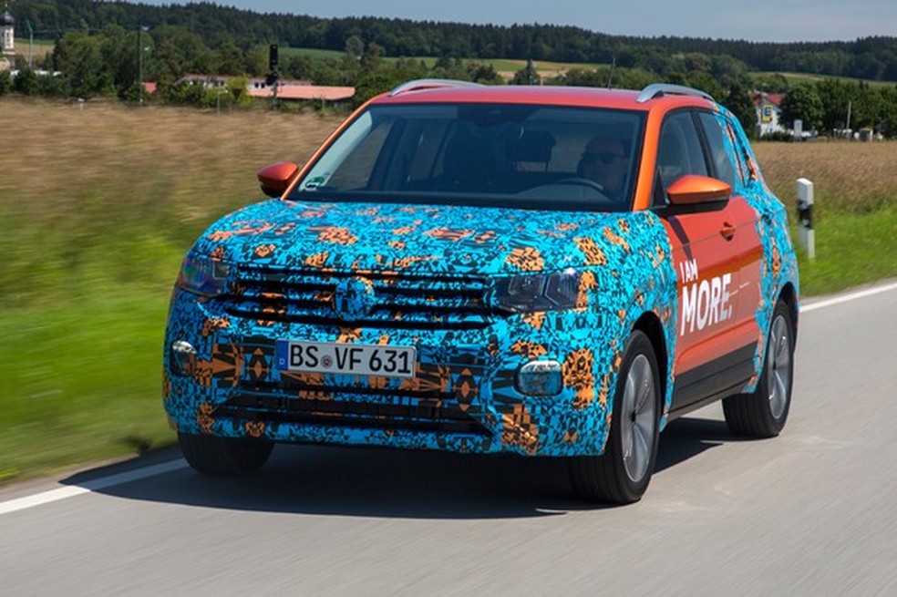 Aceleramos o Volkswagen T-Cross camuflado (Foto: Divulgação) — Foto: Auto Esporte