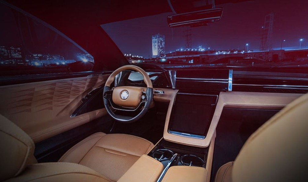 Interior do Fisker EMotion — Foto: Divulgação