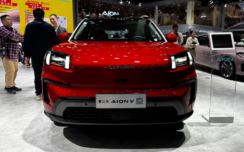 GAC Aion V é o SUV médio escolhido pela marca chinesa para ser vendido no Brasil — Foto: André Paixão/Auto News Brasil