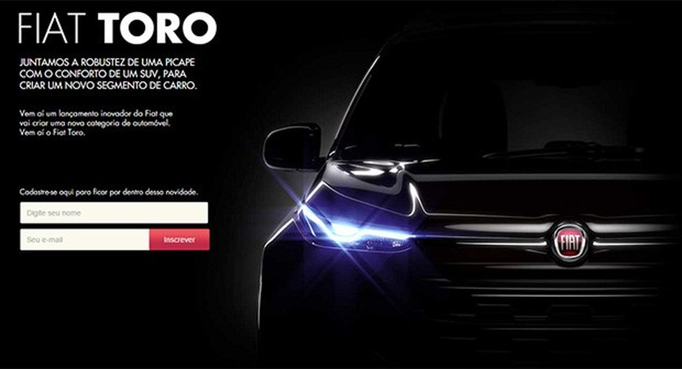 Fiat Toro ganha site de pré-lançamento (Foto: Reprodução) — Foto: Auto Esporte