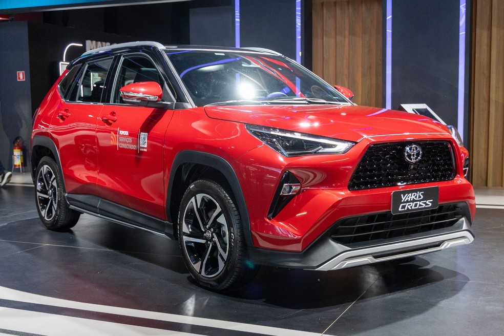 Toyota Yaris Cross está no Salão do Automóvel e também em pré-venda — Foto: Renato Durães/Autoesporte