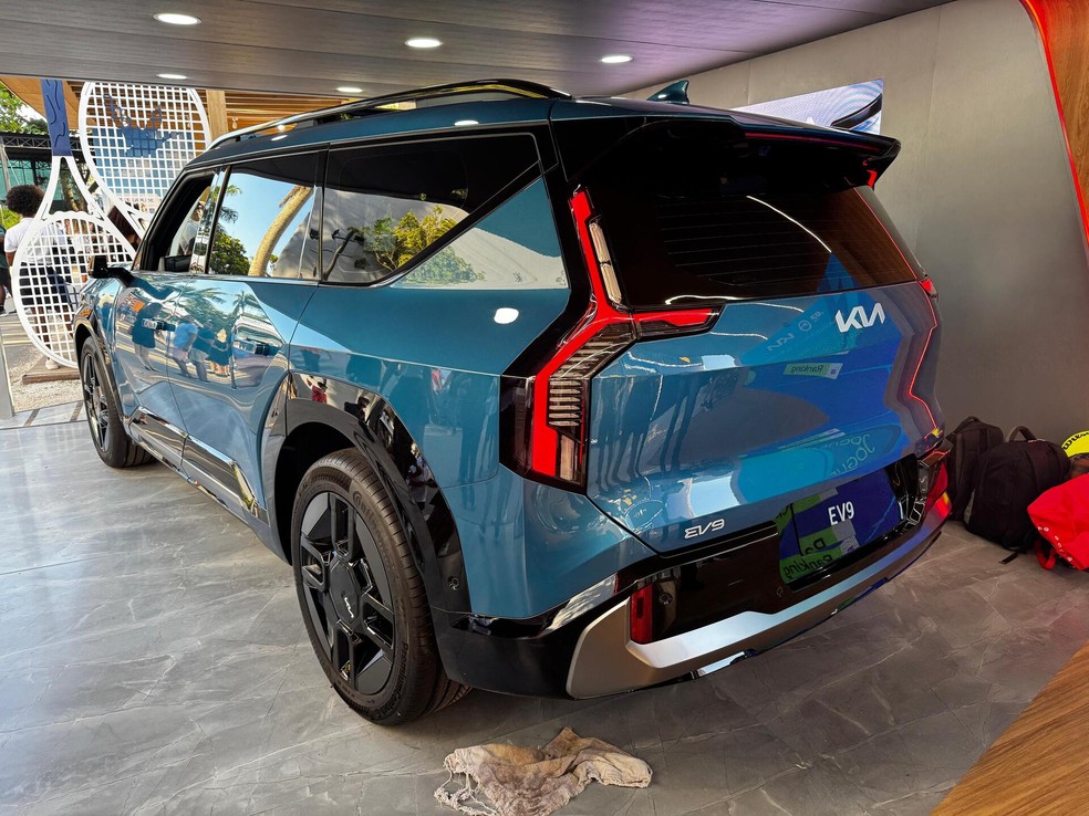 Kia apresentou EV9 no Rio Open — Foto: André Paixão/Auto News Brasil