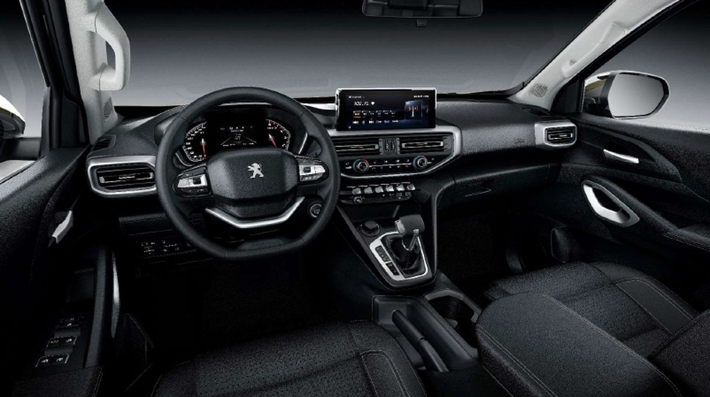 Interior da Peugeot Landtrek — Foto: Divulgação