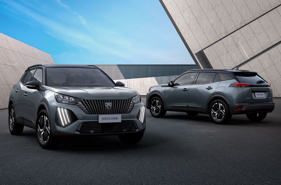 Peugeot 2008 2025 teve as premerias imagens divulgadas no Brasil na versão a combustão  — Foto: Divulgação