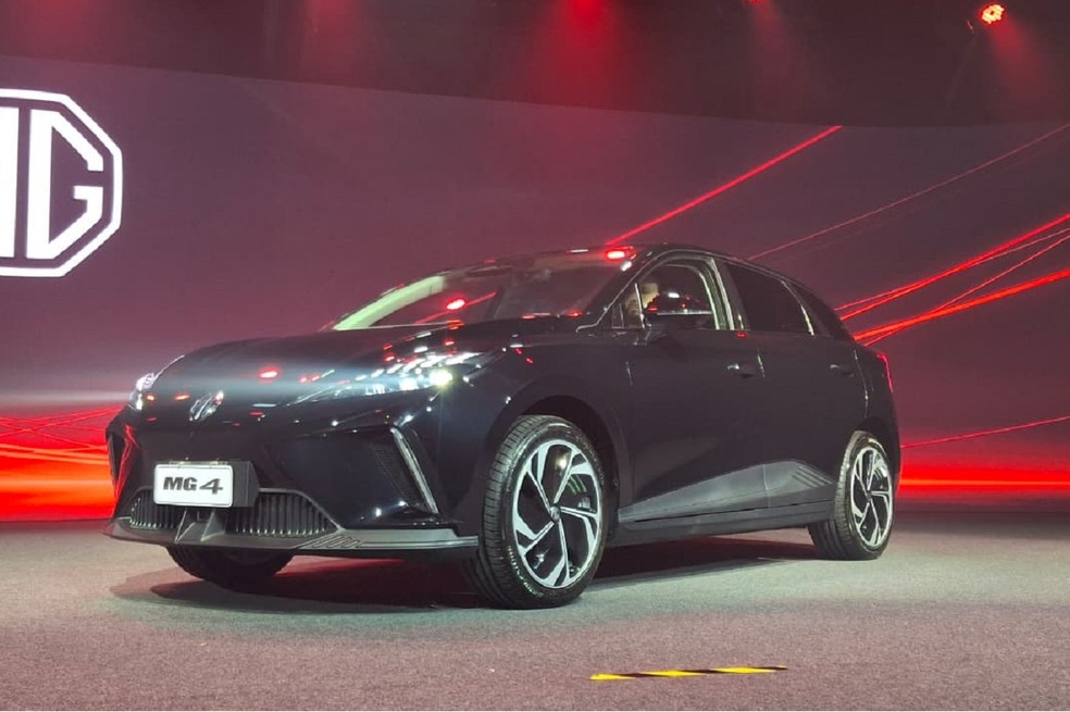 MG4 é hatch elétrico com desempenho de esportivo — Foto: Gabriely Rodrigues/Auto News Brasil