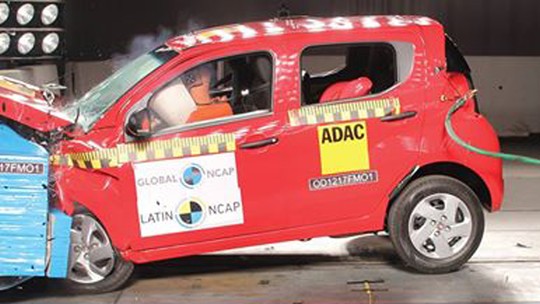 Fiat Mobi recebe 1 estrela em teste de colisão; veja vídeo