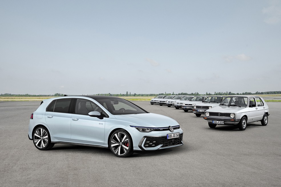 VW Golf completa 50 anos em oito gerações — Foto: Divulgação