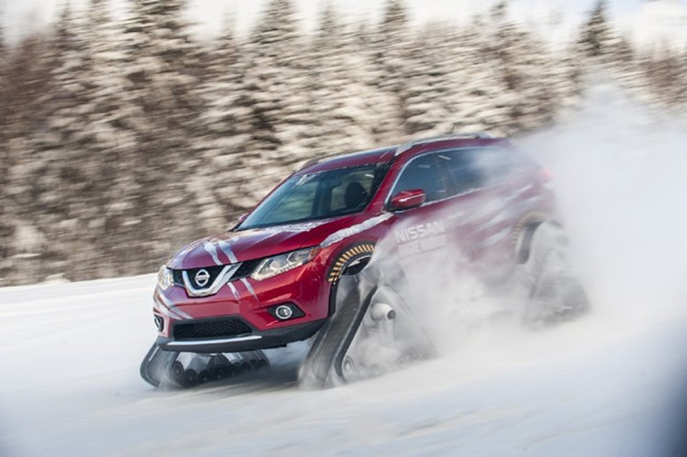 Nissan apresenta conceito do Rogue Warrior com esteiras de neve (Foto: Divulgação) — Foto: Auto Esporte