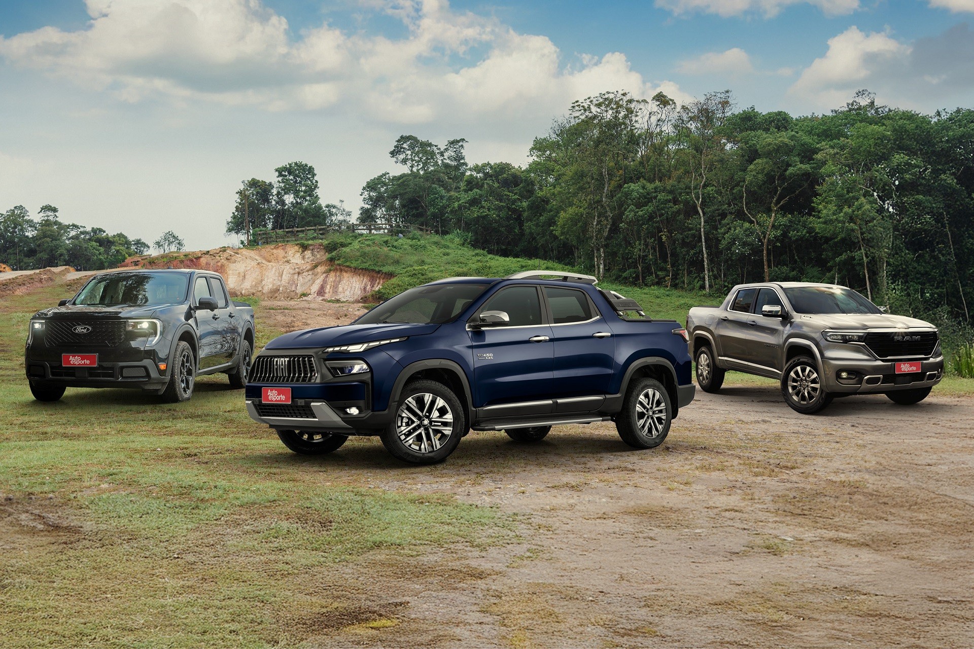 Fiat Toro, Ford Maverick e Ram Rampage: compare tudo das caminhonetes