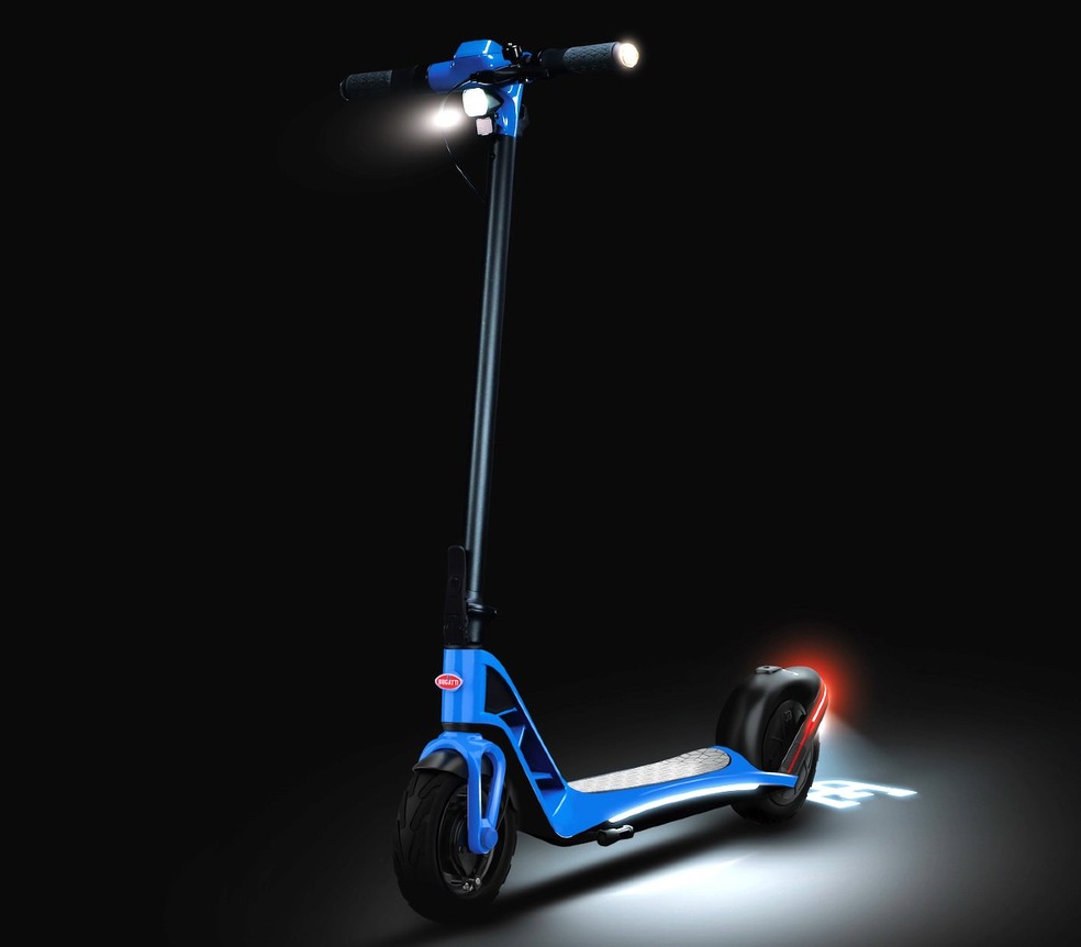 Patinete elétrico é feito pela Bugatti em parceria com a norte-americana Bytech  — Foto: Divulgação