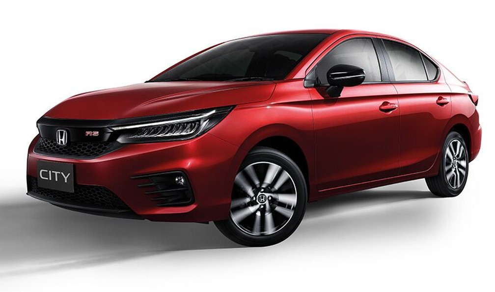 Honda City de nova geração teve lançamento na Tailândia, nesta segunda-feira (25)  — Foto: Divulgação