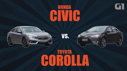 Toyota Corolla x Honda Civic: comparativo