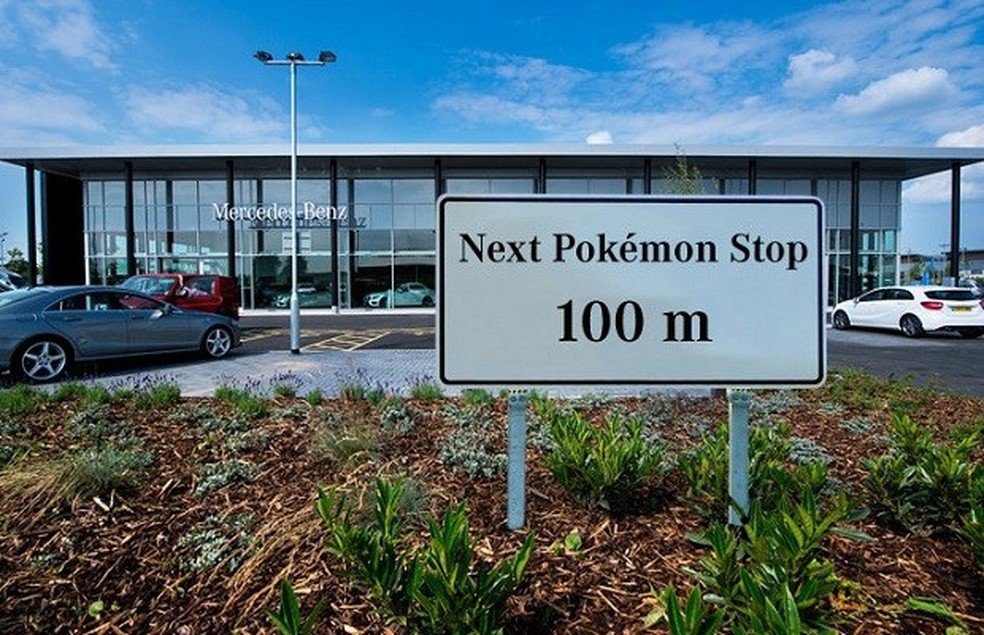 Concessionárias da Mercedes utilizam Pokémon Go para atrair clientes (Foto: Divulgação) — Foto: Auto Esporte