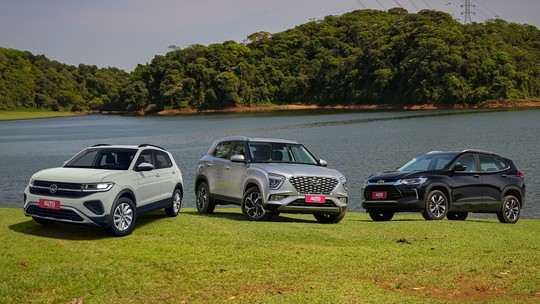 T-Cross x Creta x Tracker: o que a versão mais barata de cada SUV oferece