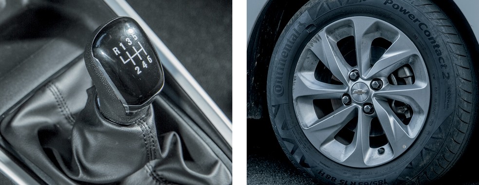 O câmbio manual de seis marchas é mais preciso do que o de cinco da Fiat e os pneus mais largos melhoram a estabilidade — Foto: Renato Durães