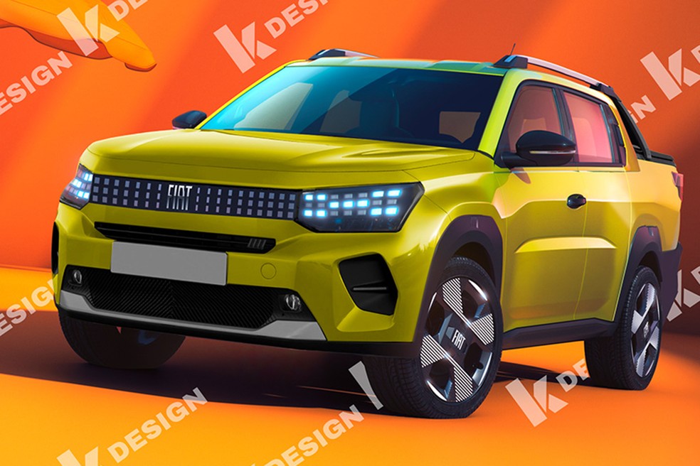 Fiat Strada deve ser o último modelo a estrear no Brasil  — Foto: Kleber Silva/KDesignAG