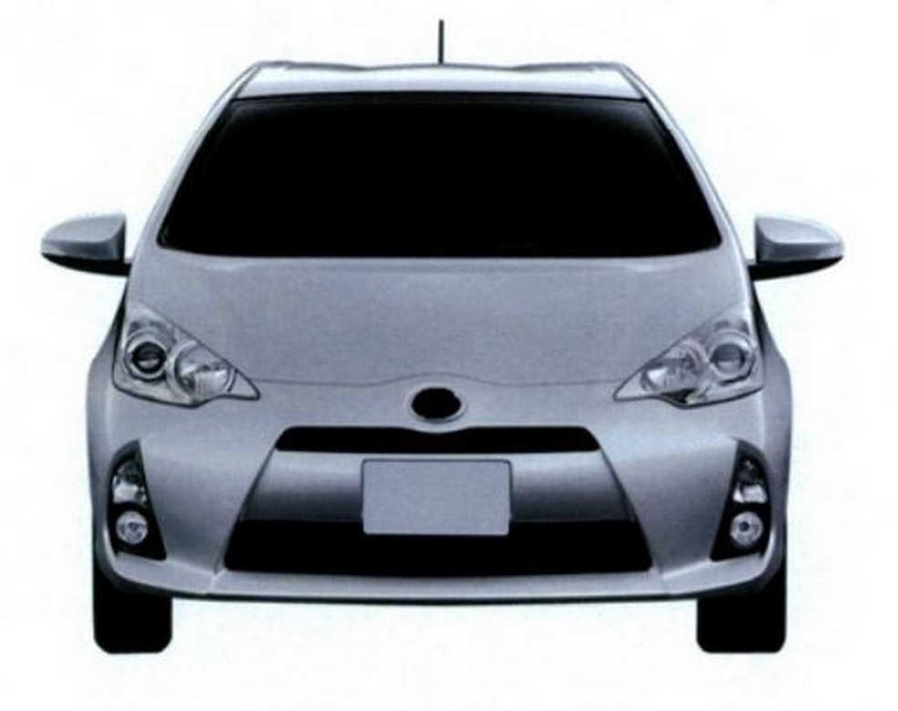 Desenho registrado pela Toyota do Prius C — Foto: Reprodução