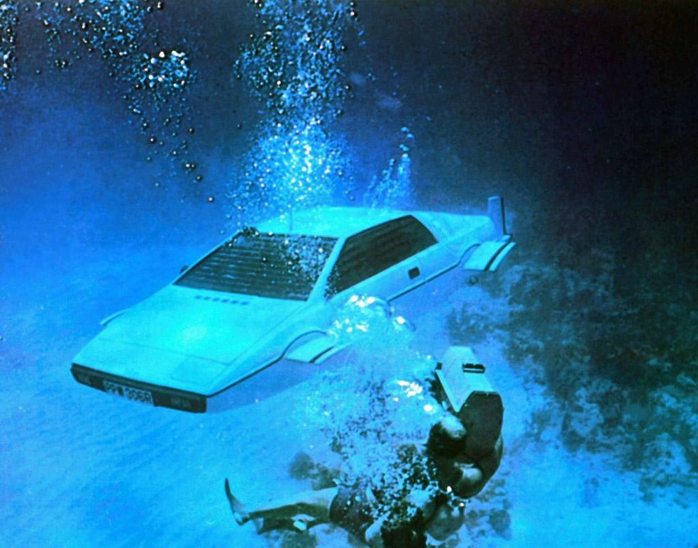 Lotus Esprit S1 foi transformado em submarino em "007 - O Espião que me Amava" — Foto: Reprodução