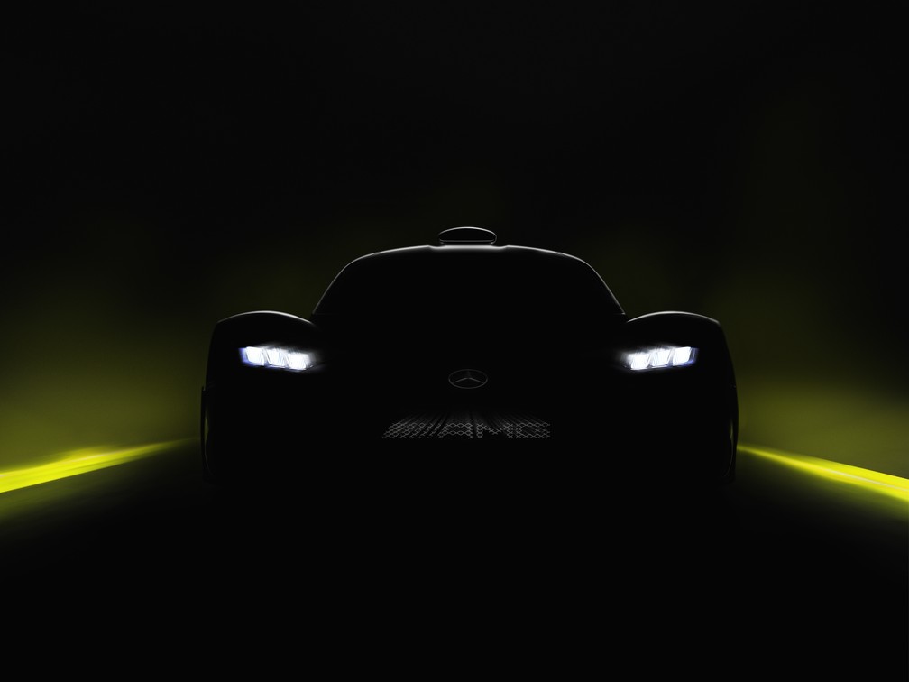 Silhueta do Mercedes-AMG Project ONE — Foto: Divulgação
