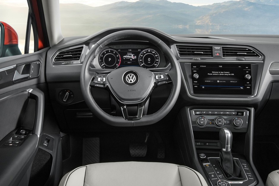 Quadro de instrumentos do Tiguan Allspace é formado por uma enorme tela LCD