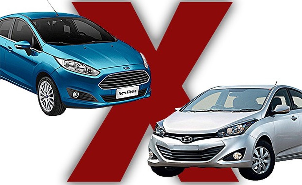 New Fiesta ou HB20: qual comprar? (Foto: Auto News Brasil) — Foto: Auto Esporte