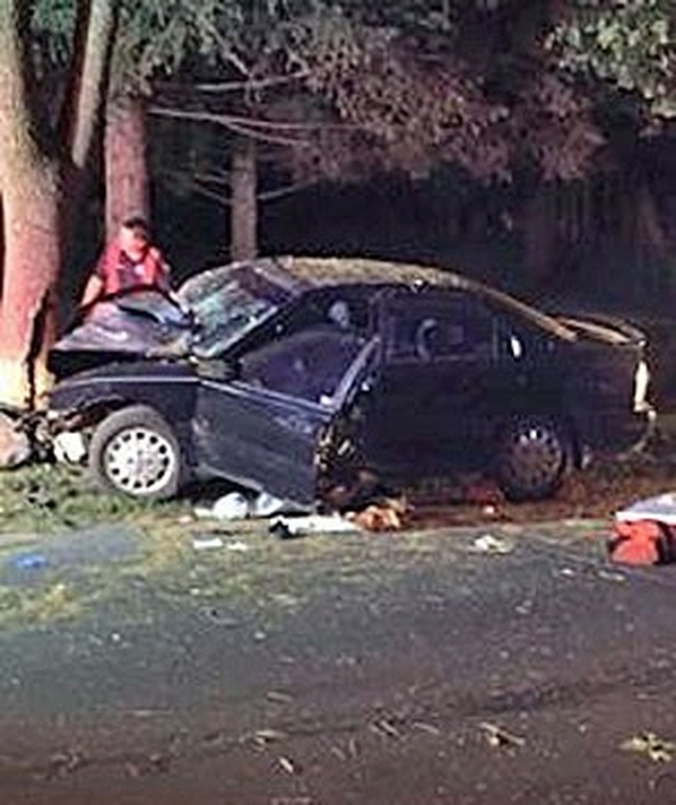 Acidente em Auburn (Foto: Polícia de Auburn) — Foto: Auto Esporte