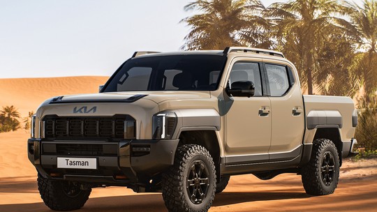 Kia Tasman já está a caminho do Brasil e pode ser lançada ainda em 2025